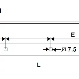 PENTURE DROITE 40X6X1000 MM D14 TC7,5 NF CATA - TORBEL INDUSTRIE - 1146AC4 - Lot de 5