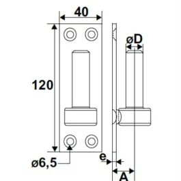 GOND SUR PLAQUE D16 CATA - 6120164 - TORBEL INDUSTRIE - Lot de 20