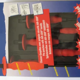 CHASSE-GOUPILLE LG CHROME-VANADIUM BRUNI POIGNEE AIR-GRIP 3-4-5-6-8MM (BTE 5) - P3338 CVB - RACODON