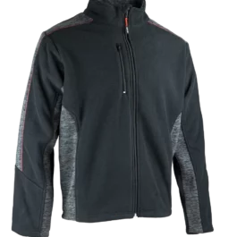 VESTE POLAIRE POLAR GRIS CHINE/NOIR T6 - 22896 - LMA LEBEURRE