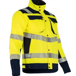 BLOUSON HAUTE VISIBILITE REFLEXION MARINE/JAUNE T6 - 22196 - LMA LEBEURRE