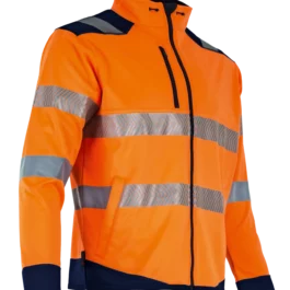 VESTE HAUTE VISIBILITE LED MARINE/ORANGE T5 - 22545 - LMA LEBEURRE