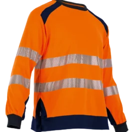 TEE SHIRT MANCHE LONGUE HAUTE VISIBILITE REFLET ORANGE TM - 9208M - LMA LEBEURRE