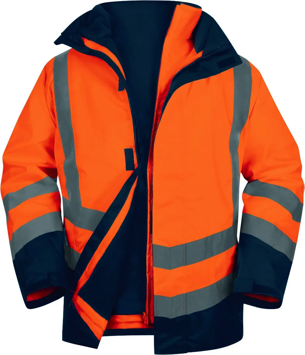 PARKA HAUTE VISIBILITE OPTIMUM3 5 EN 1 ORANGE FLUO/BLEU MARINE T2XL - OPTI3OMXX - DELTA PLUS PRO 1 PARKA HAUTE VISIBILITE OPTIMUM3 5 EN 1 ORANGE FLUO/BLEU MARINE T2XL - OPTI3OMXX - DELTA PLUS PRO
