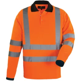POLO MANCHE LONGUE HAUTE VISIBILITE YARD ORANGE TM - 7YAPOM - COVERGUARD