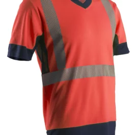 TEE-SHIRT MANCHE COURTE HAUTE VISIBILITE KOMO ROUGE/MARINE TXL - 7KOMRXL - COVERGUARD