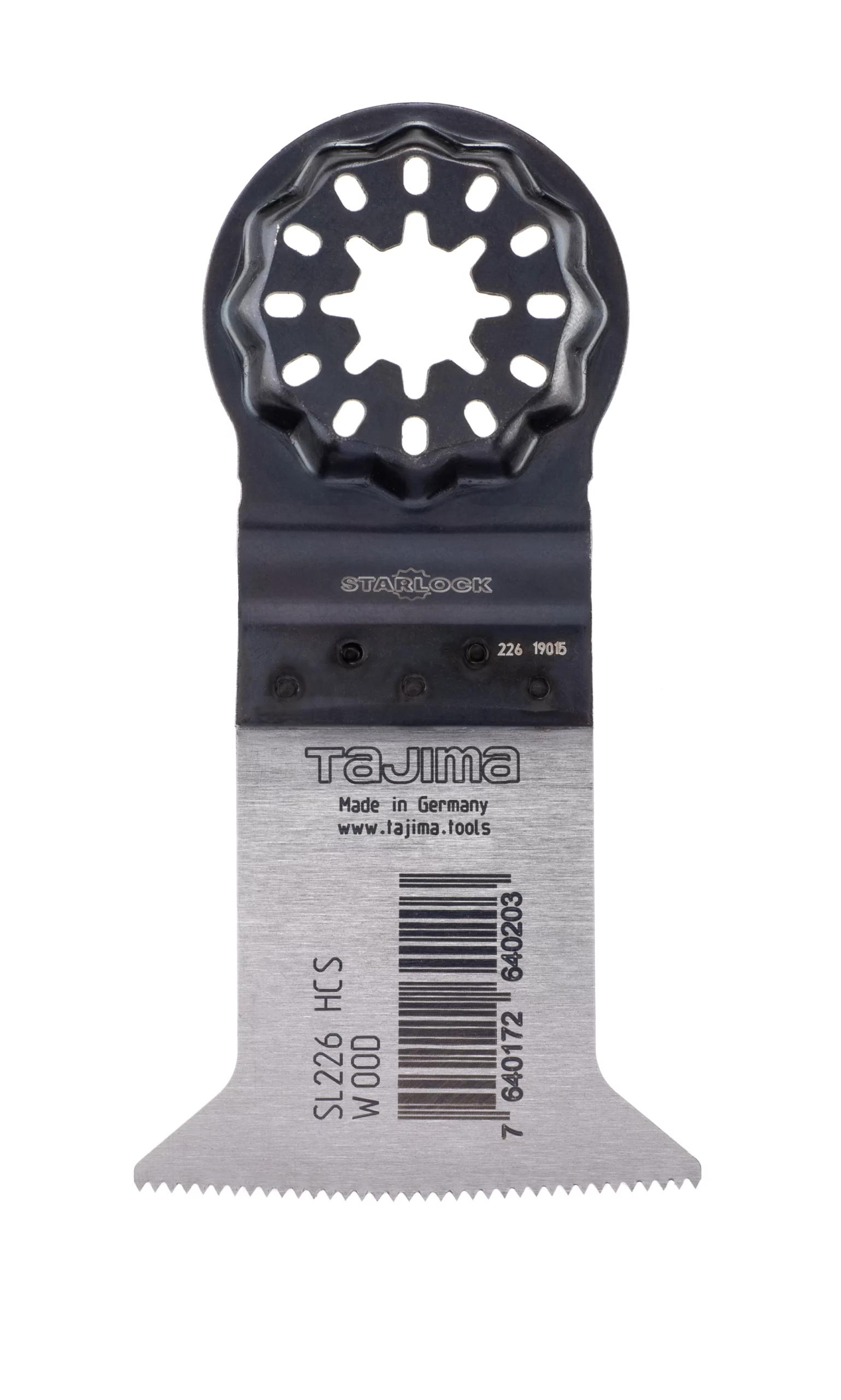 LAME DE SCIE STARLOCK MULTIFONCTION HCS 50X50MM COURBEE POUR BOIS - SL226HCS - TAJIMA 1 LAME DE SCIE STARLOCK MULTIFONCTION HCS 50X50MM COURBEE POUR BOIS - SL226HCS - TAJIMA