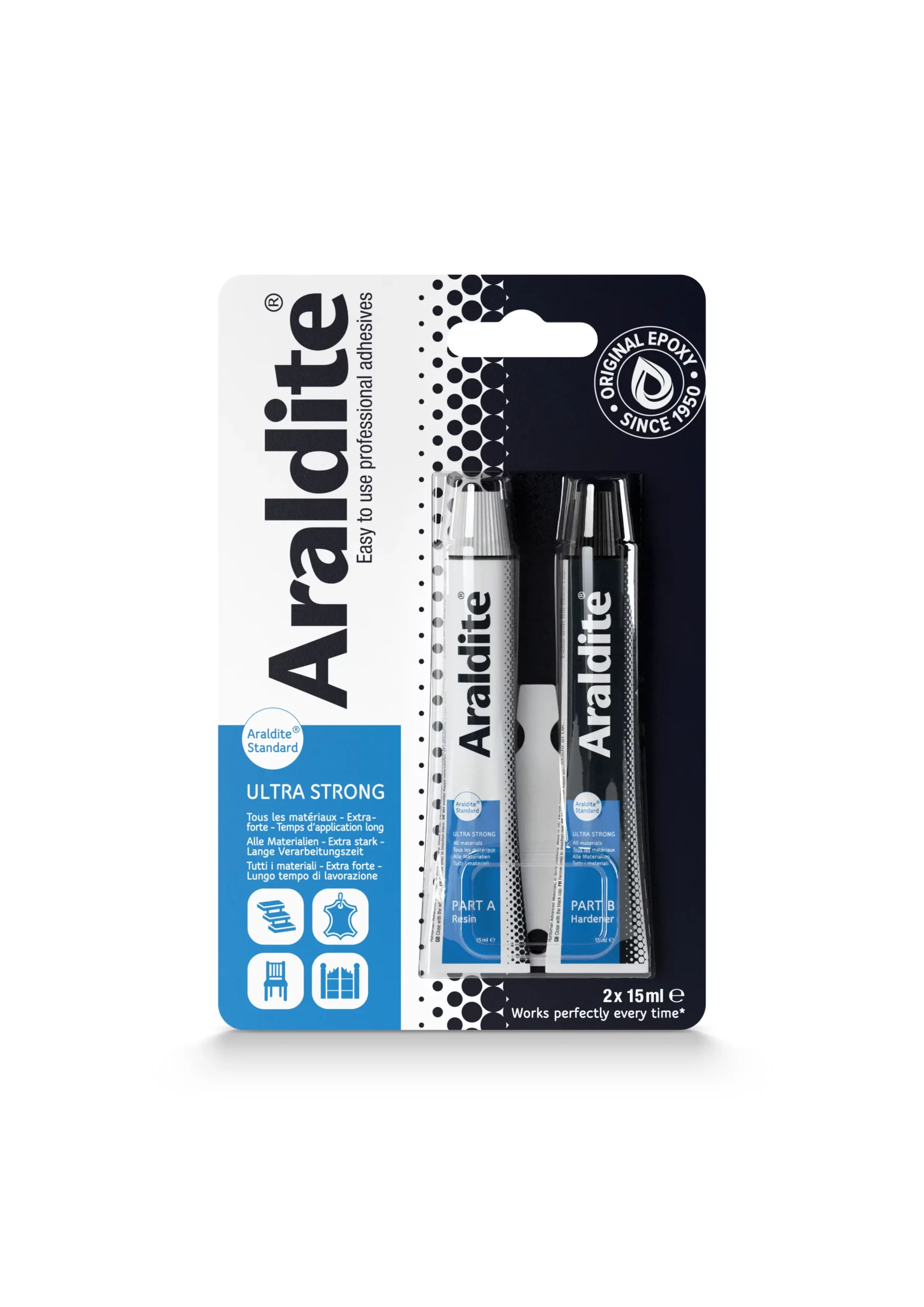 COLLE EPOXY ARALDITE STANDARD 24 ML - 33501004 - ARALDITE 1 COLLE EPOXY ARALDITE STANDARD 24 ML - 33501004 - ARALDITE