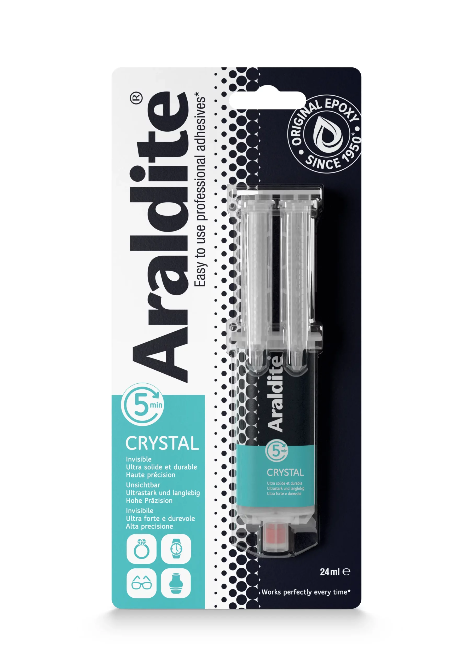 COLLE EPOXY ARALDITE CRISTAL 24ML - 33501010 - ARALDITE 1 COLLE EPOXY ARALDITE CRISTAL 24ML - 33501010 - ARALDITE