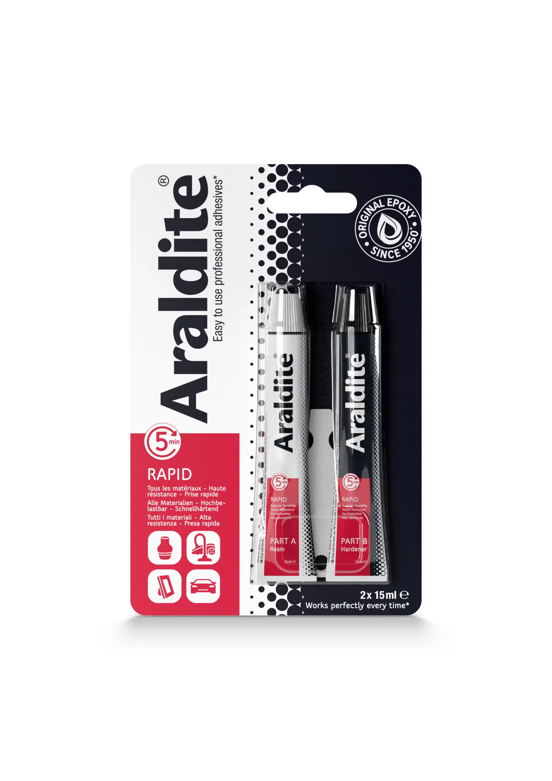 COLLE EPOXY ARALDITE RAPIDE 24ML - 33501008 - ARALDITE 1 COLLE EPOXY ARALDITE RAPIDE 24ML - 33501008 - ARALDITE