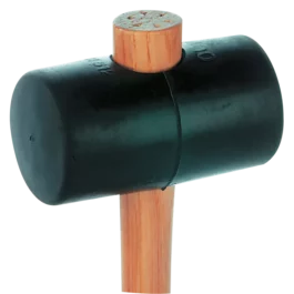 MAILLET CAOUTCHOUC DUR MANCHE FRENE Ø70MM L370MM - 0367700201 - MOB