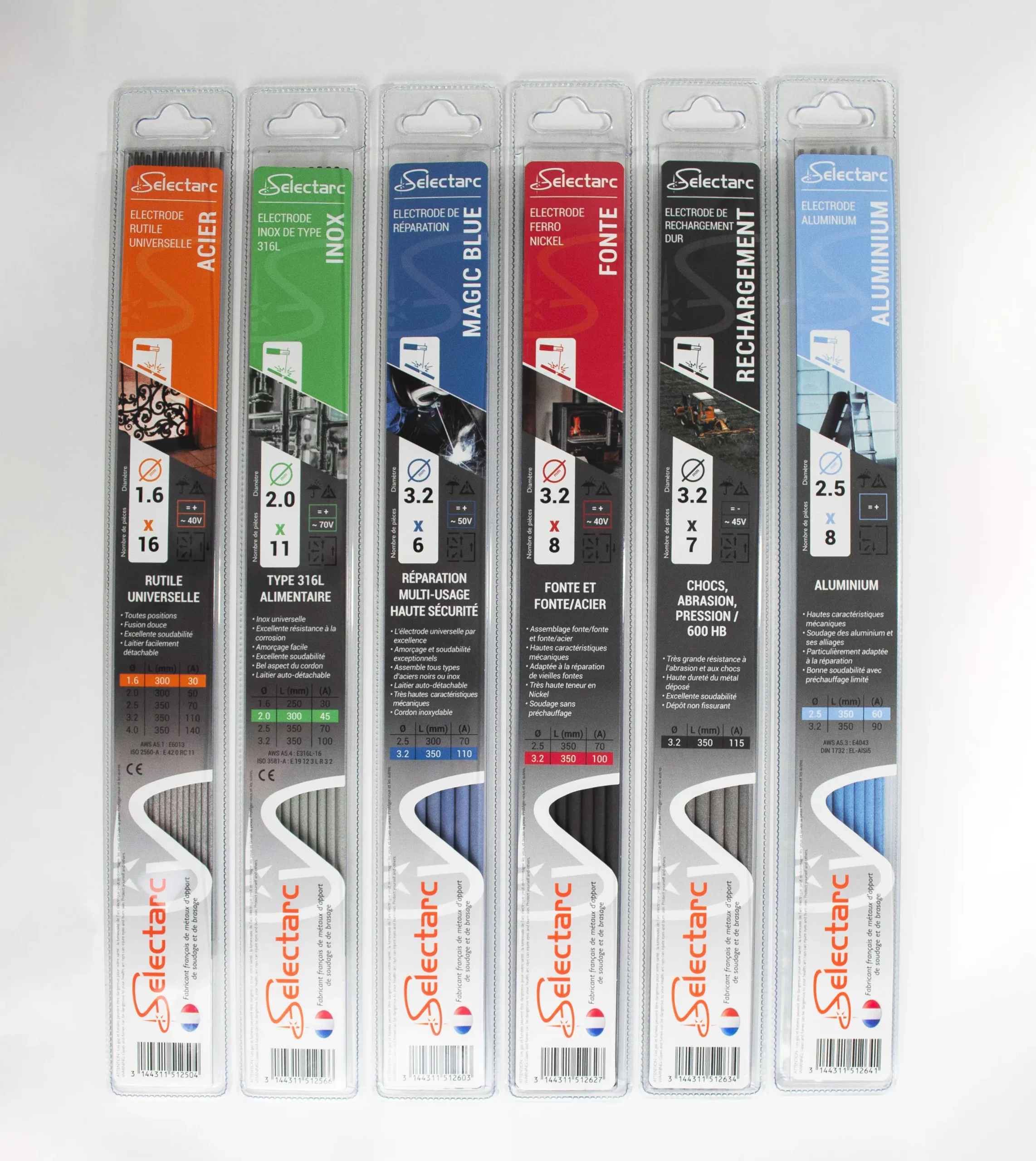 ELECTRODE INOX SELECTARC 1,6X250MM (14PCS) - 12011S30 - SELECTARC 1 ELECTRODE INOX SELECTARC 1,6X250MM (14PCS) - 12011S30 - SELECTARC