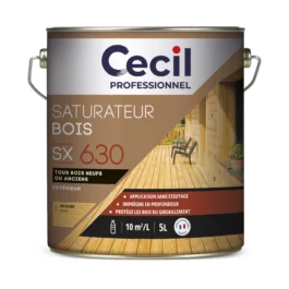 SATURATEUR BOIS JARDIN SX 630 NATUREL 1L - 123076 - V33 - CECIL