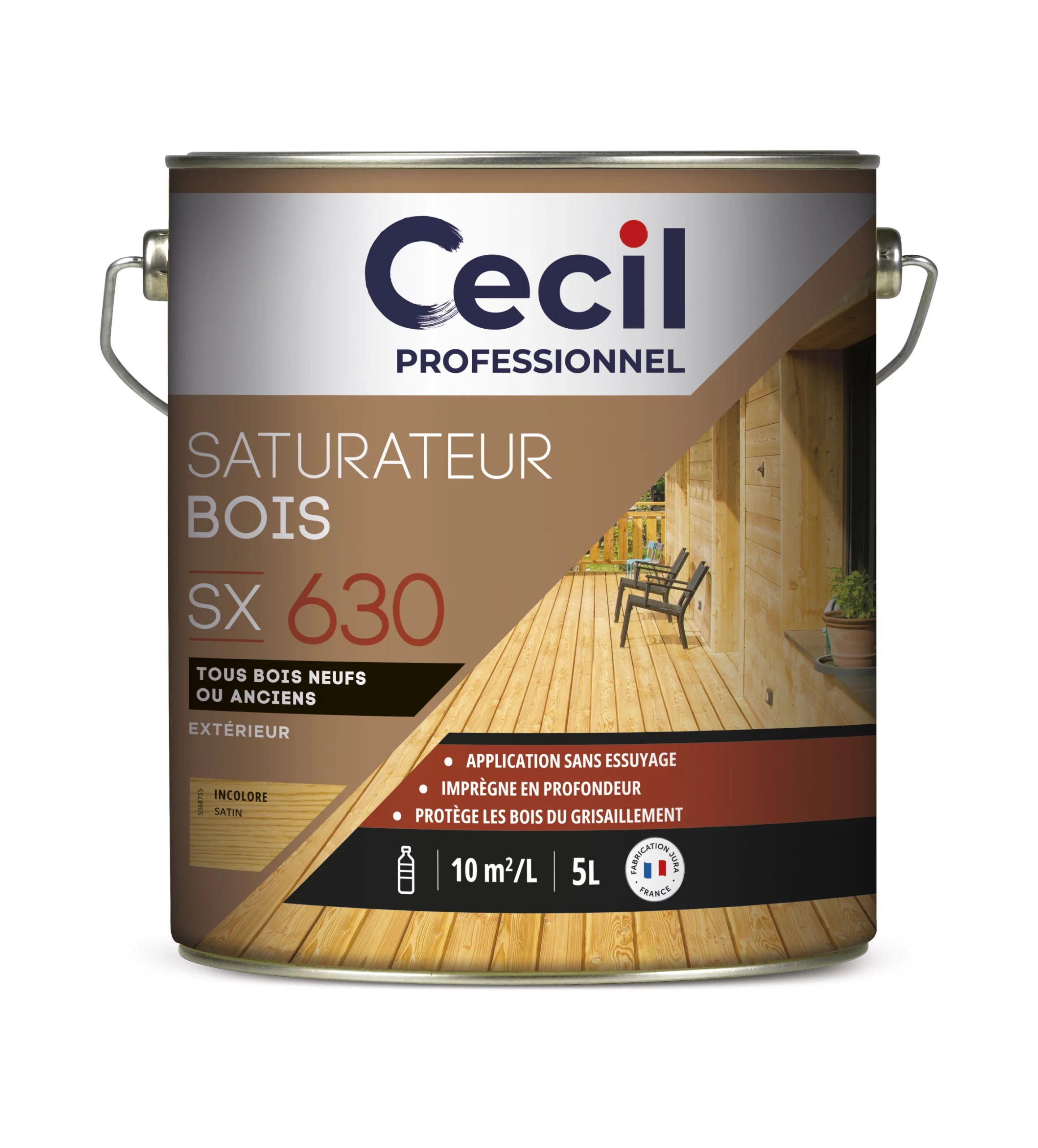 SATURATEUR BOIS JARDIN SX 630 NATUREL 1L - 123076 - V33 - CECIL 1 SATURATEUR BOIS JARDIN SX 630 NATUREL 1L - 123076 - V33 - CECIL