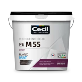 PEINTURE PROFESSIONNELLE S55 BLANC SATIN 5L - V33 - CECIL - 118274
