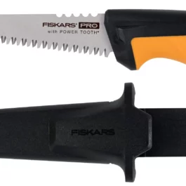 SCIE A GUICHET POWERTOOTH AVEC FOURREAU 15 CM 8 TPI - 1062935 - FISKARS