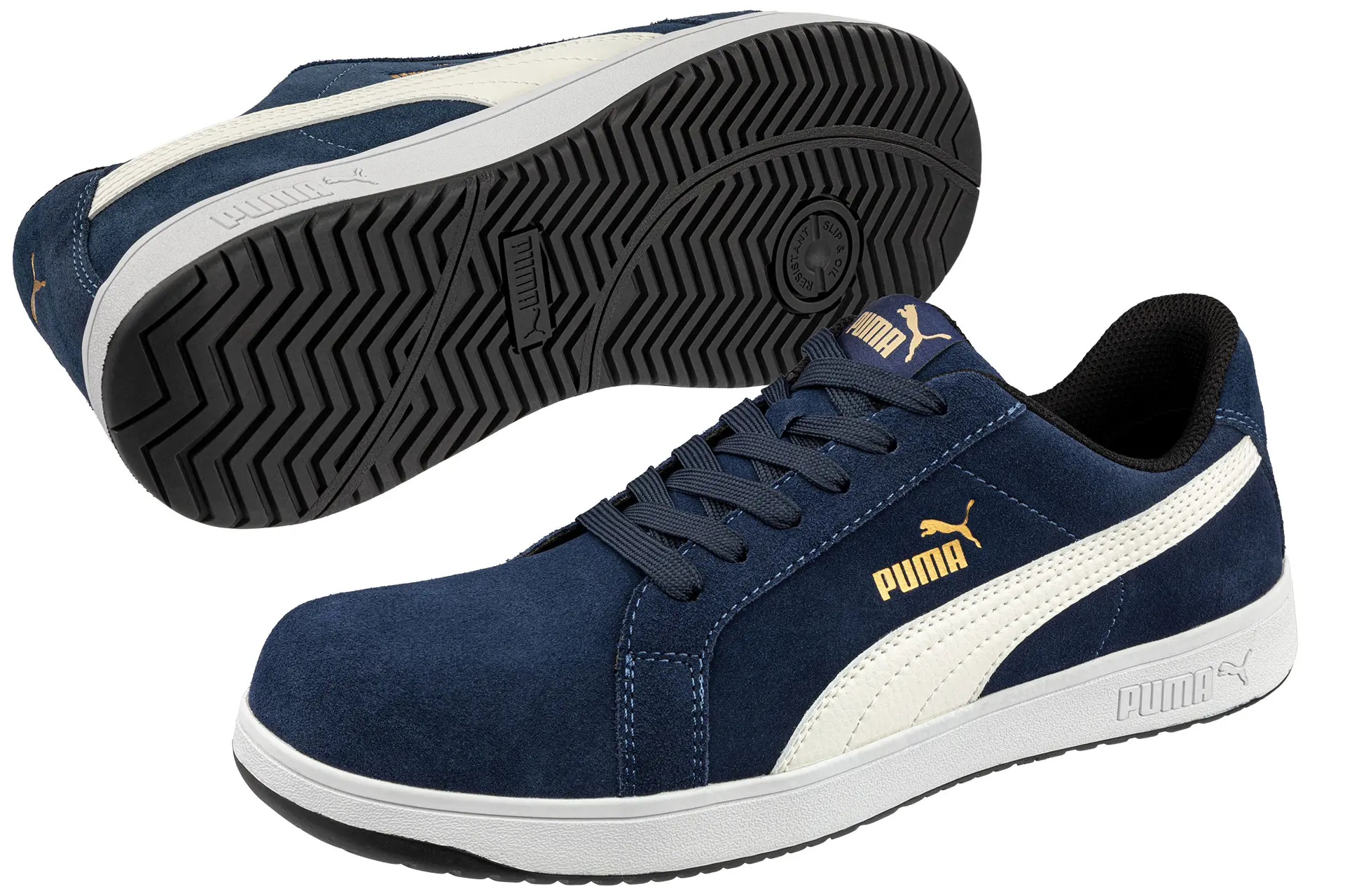 CHAUSSURE ICONIC SUEDE NAVY LOW S1PL ESD FO HRO SR 44 - 640020/44 - PUMA SAFETY 1 CHAUSSURE ICONIC SUEDE NAVY LOW S1PL ESD FO HRO SR 44 - 640020/44 - PUMA SAFETY