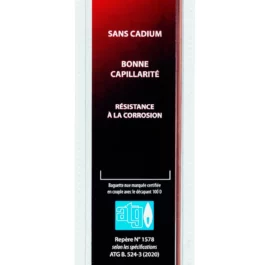 BRASURE ARGENT 6% ATG 506B 2X500MM (5 BAGUETTES) - GE206GE - GUILBERT-EXPRESS