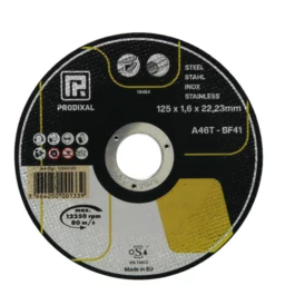 DISQUE A TRONCONNER PLAT 125X1,6X22,2MM ACIER/INOX PRODIXAL - PRODIXAL - 66252850377 - Lot de 25