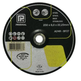 DISQUE A EBARBER DEPORTE 125X6x22,2MM ACIER/INOX PRODIXAL - 66252850380 - PRODIXAL - Lot de 10