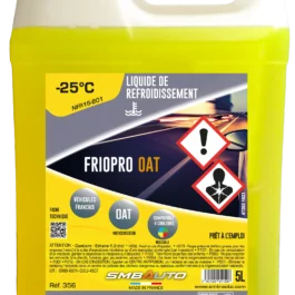 LIQUIDE DE REFROIDISSEMENT -25°C FRIOPRO OAT SMB 5L - 356 - SMB AUTO