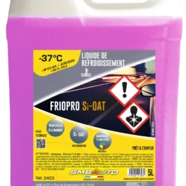 LIQUIDE DE REFROIDISSEMENT -37°C FIOPRO SI-OAT SMB 5L - 3403 - SMB AUTO