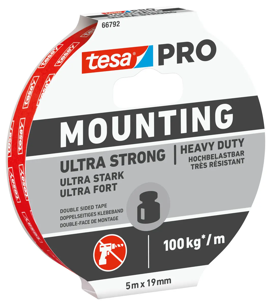 RUBAN DOUBLE FACE MOUNTING ULTRA STRONG 66792 BLANC 5 M X 19 MM - TESA - 66792-00001-00 1 RUBAN DOUBLE FACE MOUNTING ULTRA STRONG 66792 BLANC 5 M X 19 MM - TESA - 66792-00001-00
