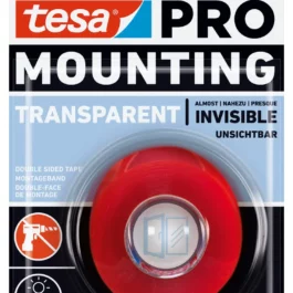 DOUBLE-FACE POLYESTHER SPECIAL PLASTIQUE 66965 TRANSPARENT 5 M X 19 MM - TESA - 66965-00001-00