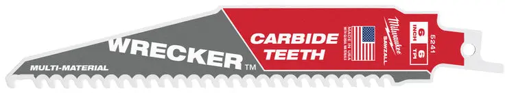 LAME DE SCIE SABRE TCT WRECKER 300MM X 6 TPI (X1) - MILWAUKEE - 48005243 1 LAME DE SCIE SABRE TCT WRECKER 300MM X 6 TPI (X1) - MILWAUKEE - 48005243