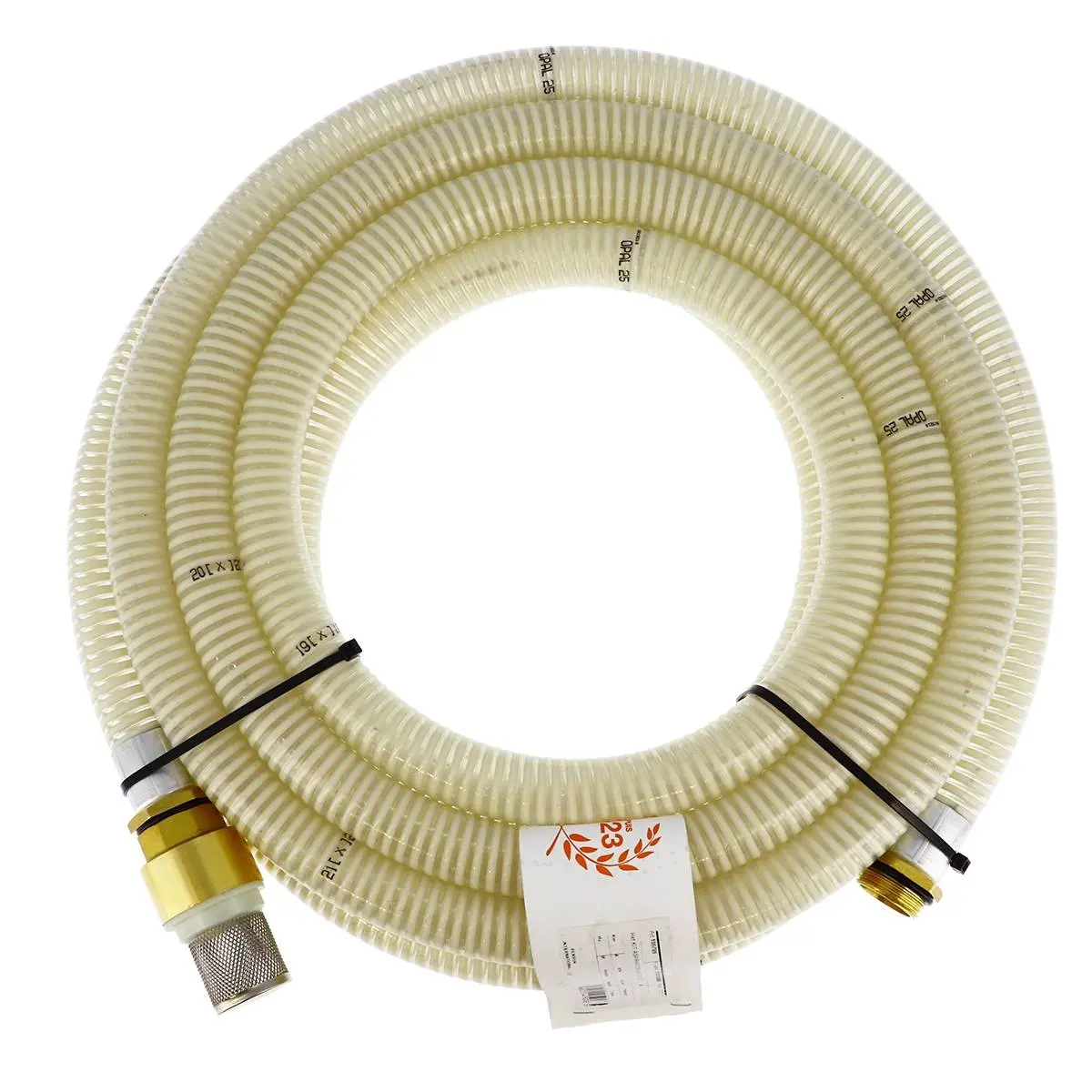 KIT ASPIRATION 7M 25MM MALE 1'' AVEC CREPINE A CLAPET - 100789 - RENSON