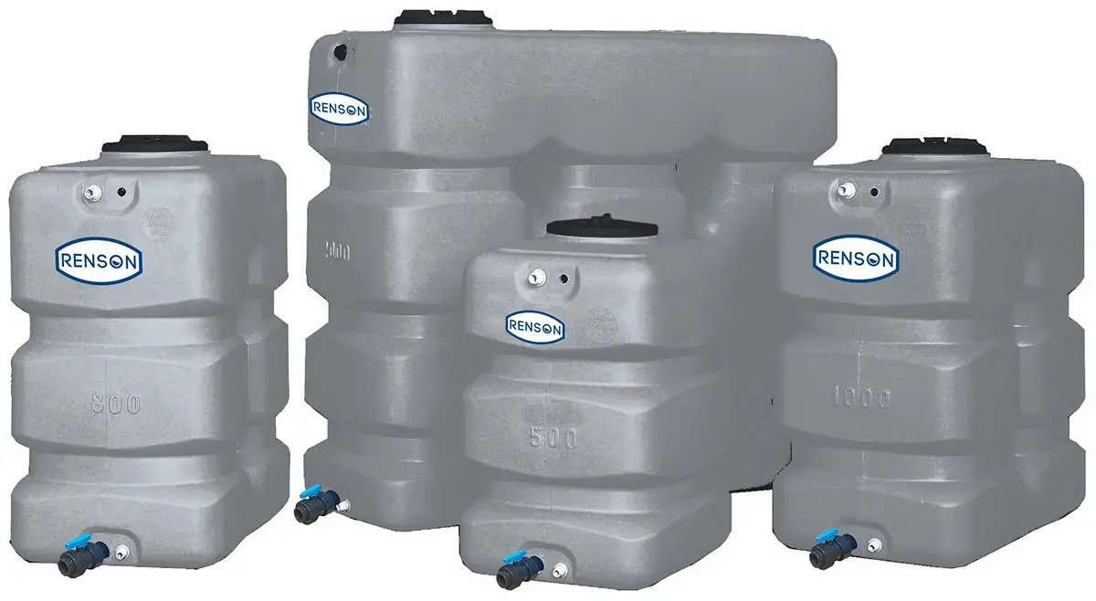 CUVE STOCKAGE VERTICALE GRISE ESPACE REDUIT 2000L PREEQUIPEE - 818296 - RENSON