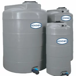 CUVE STOCKAGE VERTICALE GRISE EN PE 5000L PRE EQUIPEE - 818309 - RENSON
