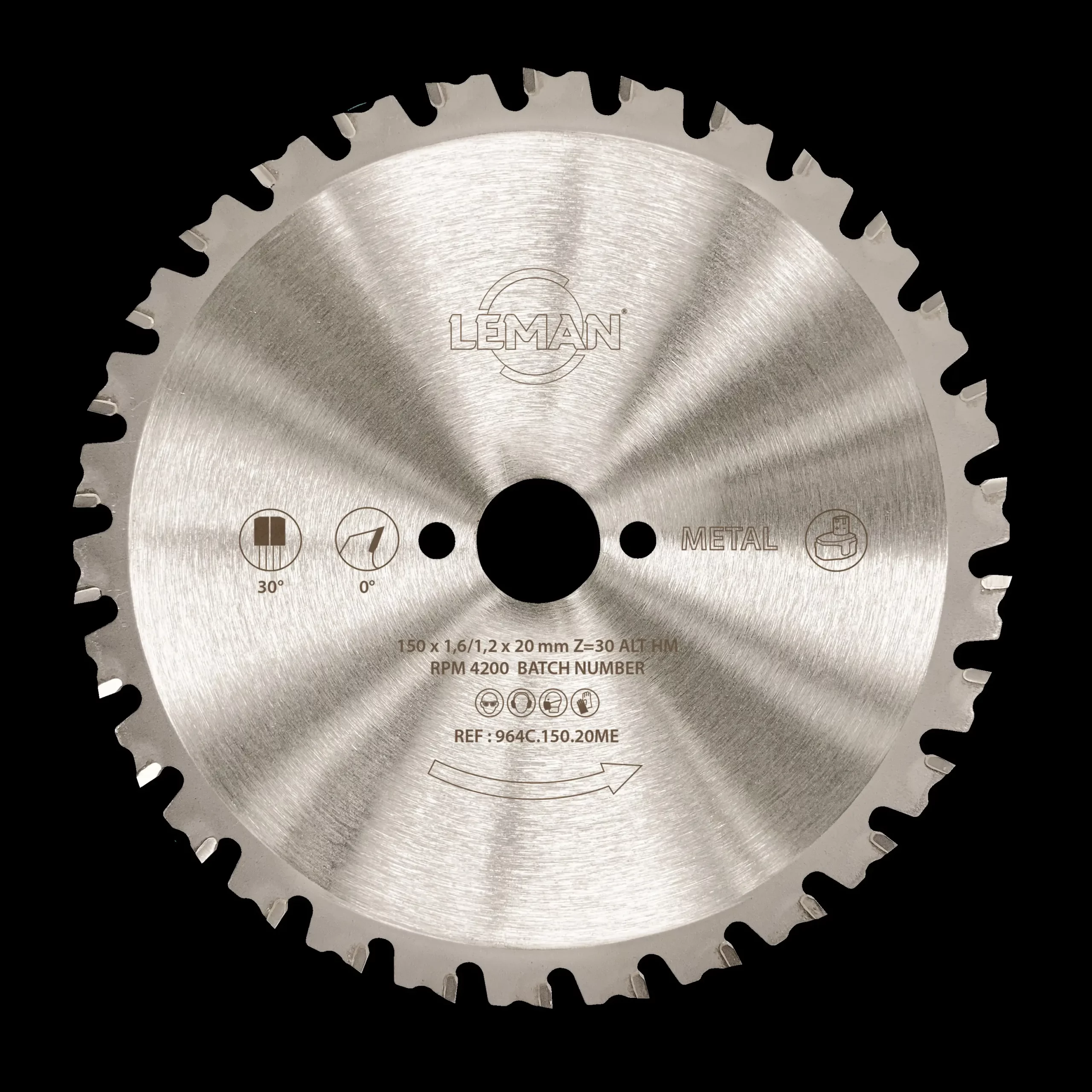 LAME CIRCULAIRE HM FINE METAL D150X20X1,6 30Z ALT POS METAL LSC.964C.ME - 964C.150.20ME - LEMAN 1 LAME CIRCULAIRE HM FINE METAL D150X20X1,6 30Z ALT POS METAL LSC.964C.ME - 964C.150.20ME - LEMAN