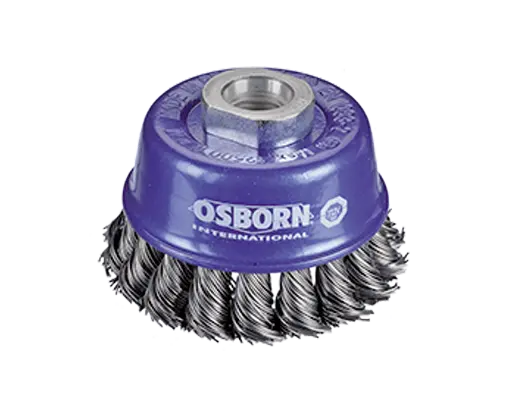 BROSSE COUPE Ø65 MM AL. M14X2,0 ACIER TORSADÉ 0,50 MM - 0002-608.151 - OSBORN 1 BROSSE COUPE Ø65 MM AL. M14X2,0 ACIER TORSADÉ 0,50 MM - 0002-608.151 - OSBORN