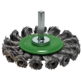 BROSSE CIRCULAIRE SUR TIGE DE 6 MM Ø75 MM ÉP.12 MM ACIER TORSADÉ 0,50 MM - 7202-611.151 - OSBORN