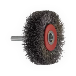BROSSE CIRCULAIRE SUR TIGE DE 6 MM Ø50 MM ÉP.17 MM ACIER ONDULÉ 0,20 MM - 7602-504.142 - OSBORN