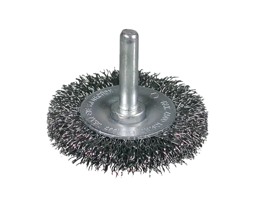 BROSSE CIRCULAIRE SUR TIGE DE 6 MM Ø100 MM ÉP.12 MM INOX ONDULÉ 0,30 MM - 7018-600.521 - OSBORN 1 BROSSE CIRCULAIRE SUR TIGE DE 6 MM Ø100 MM ÉP.12 MM INOX ONDULÉ 0,30 MM - 7018-600.521 - OSBORN