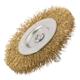 BROSSE CIRCULAIRE SUR TIGE DE 6 MM Ø75 MM ÉP.10 MM LAITON ONDULÉ 0,20 MM - 7023-600.451 - OSBORN