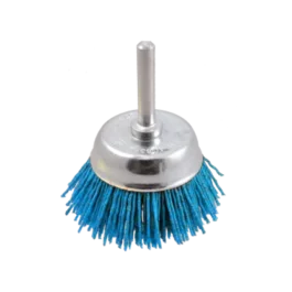 BROSSE COUPE SUR TIGE DE 6 MM GRITTYFLEX Ø70 MM FIL ABRASIF GR.180 BLEU - 7182-600.991 - OSBORN