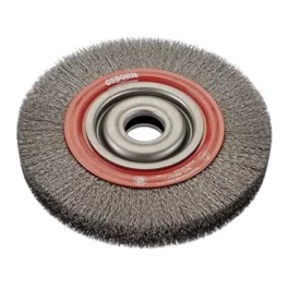 BROSSE CIRCULAIRE Ø125 MM ÉP.22 MM AL.20 MM ACIER ONDULÉ 0,30 MM - 9902-532.162 - OSBORN