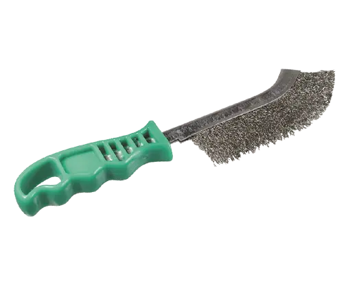 BROSSE UNIVERSELLE À MANCHE PLASTIQUE 1 RANG INOX ONDULÉ 0,30 MM - 0008-462.391 - OSBORN 1 BROSSE UNIVERSELLE À MANCHE PLASTIQUE 1 RANG INOX ONDULÉ 0,30 MM - 0008-462.391 - OSBORN