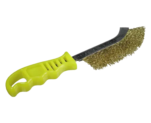 BROSSE UNIVERSELLE À MANCHE PLASTIQUE 1 RANG LAITON ONDULÉ 0,30 MM - 0008-462.591 - OSBORN 1 BROSSE UNIVERSELLE À MANCHE PLASTIQUE 1 RANG LAITON ONDULÉ 0,30 MM - 0008-462.591 - OSBORN