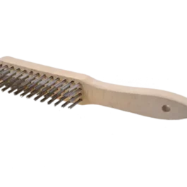 BROSSE À MAIN MANCHE BOIS LG.295 MM 4 RANGS ACIER PLAT 0,25 MM - 0003-151.124 - OSBORN