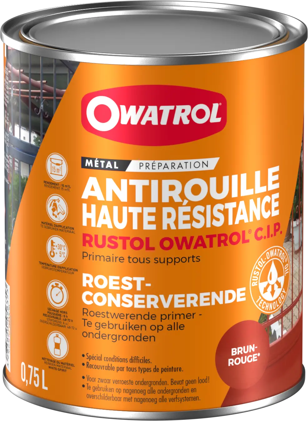 RUSTOL CIP 0,75l - 786AA/NL - OWATROL 1 RUSTOL CIP 0,75l - 786AA/NL - OWATROL