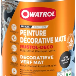 RUSTOL DECO NOIR MAT RAL 9005 (0.75L) - 1628AA/NL - OWATROL