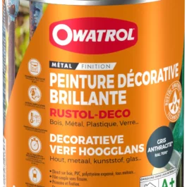 RUSTOL DECO GRIS ANTHRACITE BRILLANT RAL 7016 (0.75L) - 1396AA/NL - OWATROL