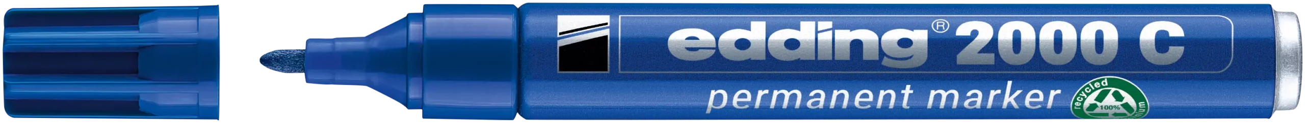 MARQUEUR PERMANENT BLEU 2000 C - 4-2000C003 - edding 1 MARQUEUR PERMANENT BLEU 2000 C - 4-2000C003 - edding