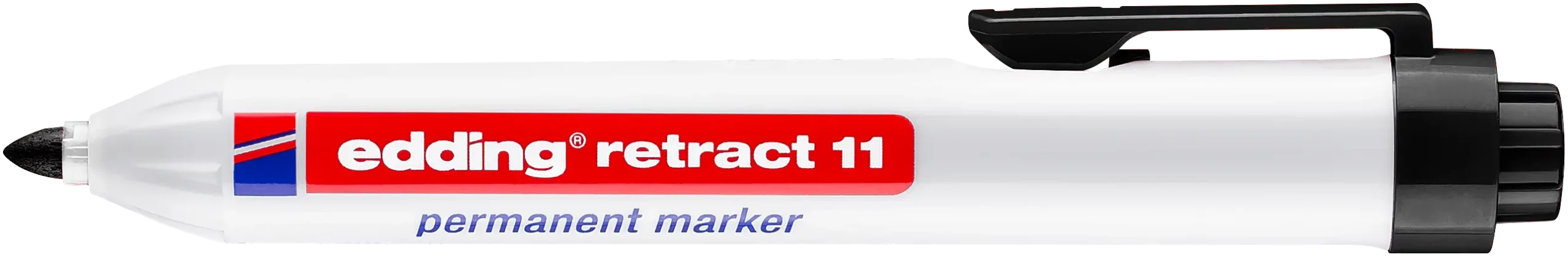 MARQUEUR PERMANENT NOIR RETRACT 11 - 4-11001 - edding 1 MARQUEUR PERMANENT NOIR RETRACT 11 - 4-11001 - edding