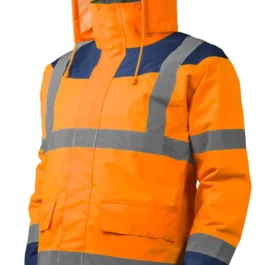 PARKA KETA MATELASSEE POLYSTER HI-VIZ ORANGE/MARINE XXL - 7KETOXXL - COVERGUARD