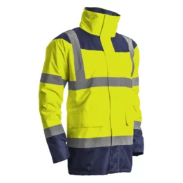 PARKA KETA MATELASSEE POLYSTER HI-VIZ JAUNE/MARINE L - 7KETYL - COVERGUARD